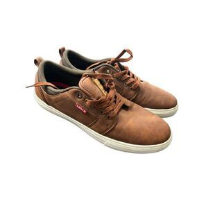 Levi's Men's Brown Leather Casual Sneakers Size 11